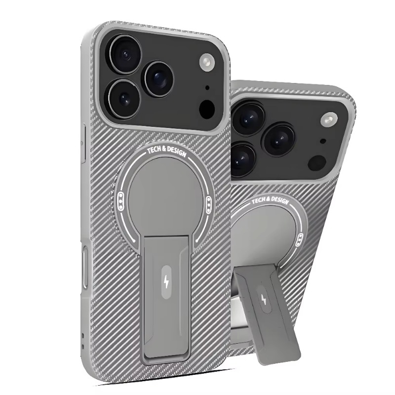 Matte Hard Pc Back Case - Luxury Invisible Stand Case For iPhone