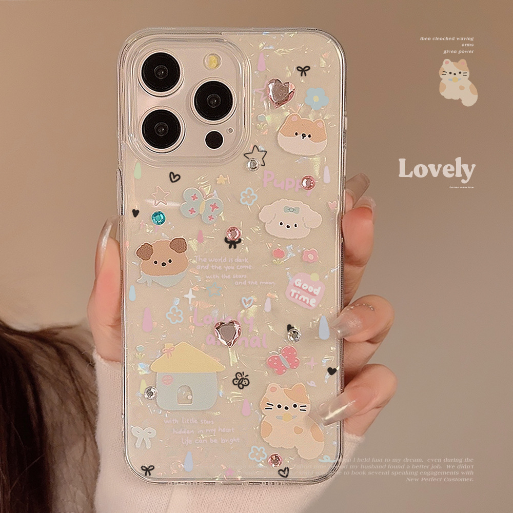 Cute Cartoon Puppy Shell Patte - огляд і ціна Clear Shockproof Bumper Case