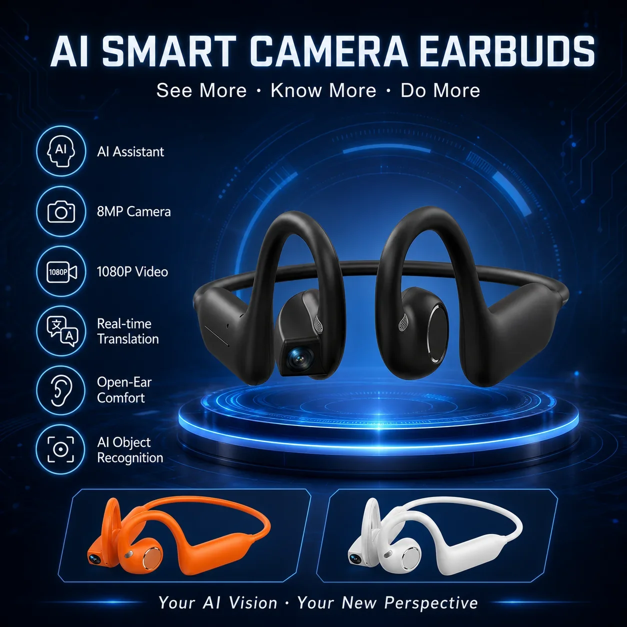 AI Smart Camera Bluetooth Tran - огляд і ціна Earphones