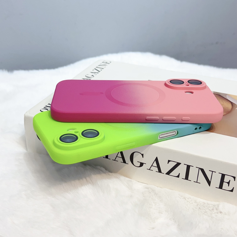 Luxury Gradient Liquid Silicon - огляд і ціна Liquid Silicone Magnetic Phone Case