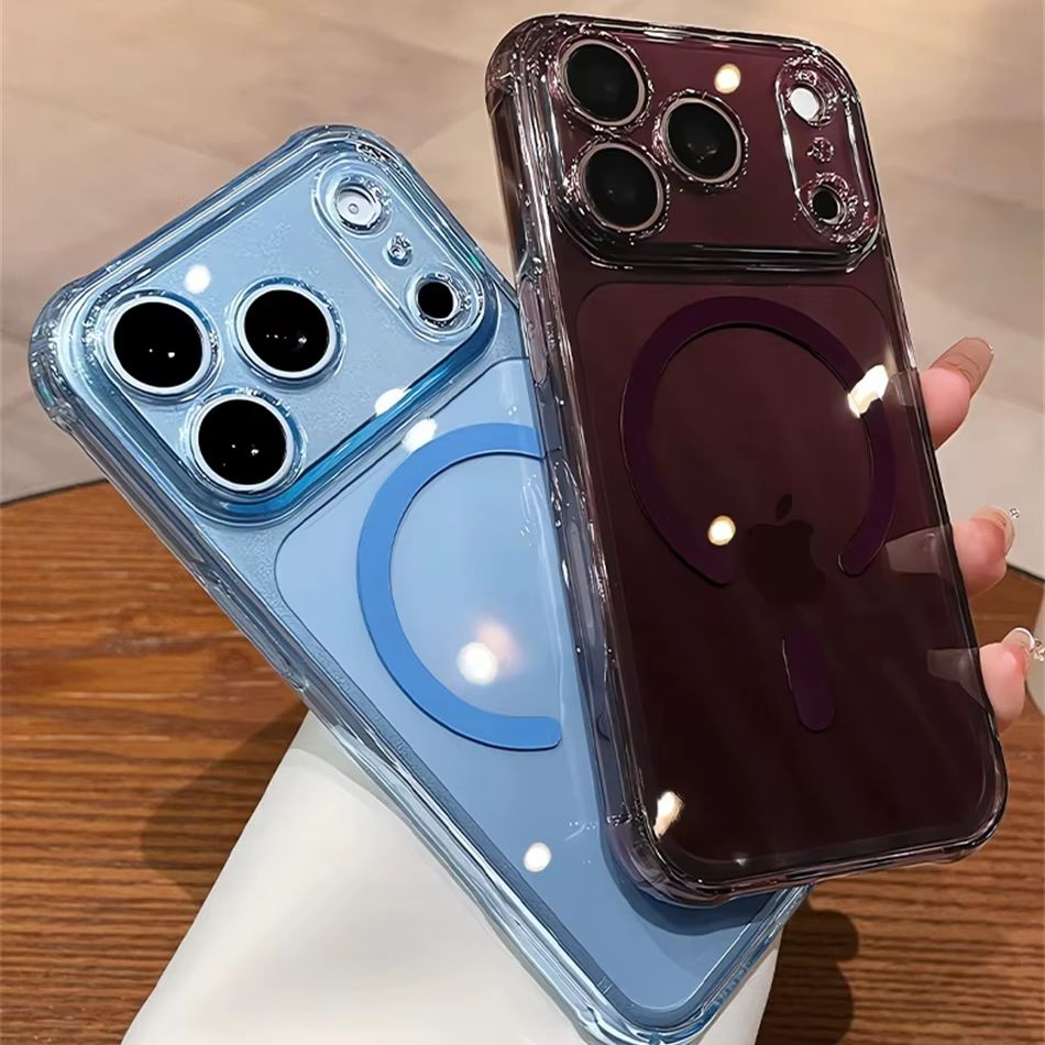 Luxury Burgundy Color Clear Sh - огляд і ціна Clear Shockproof Bumper Case
