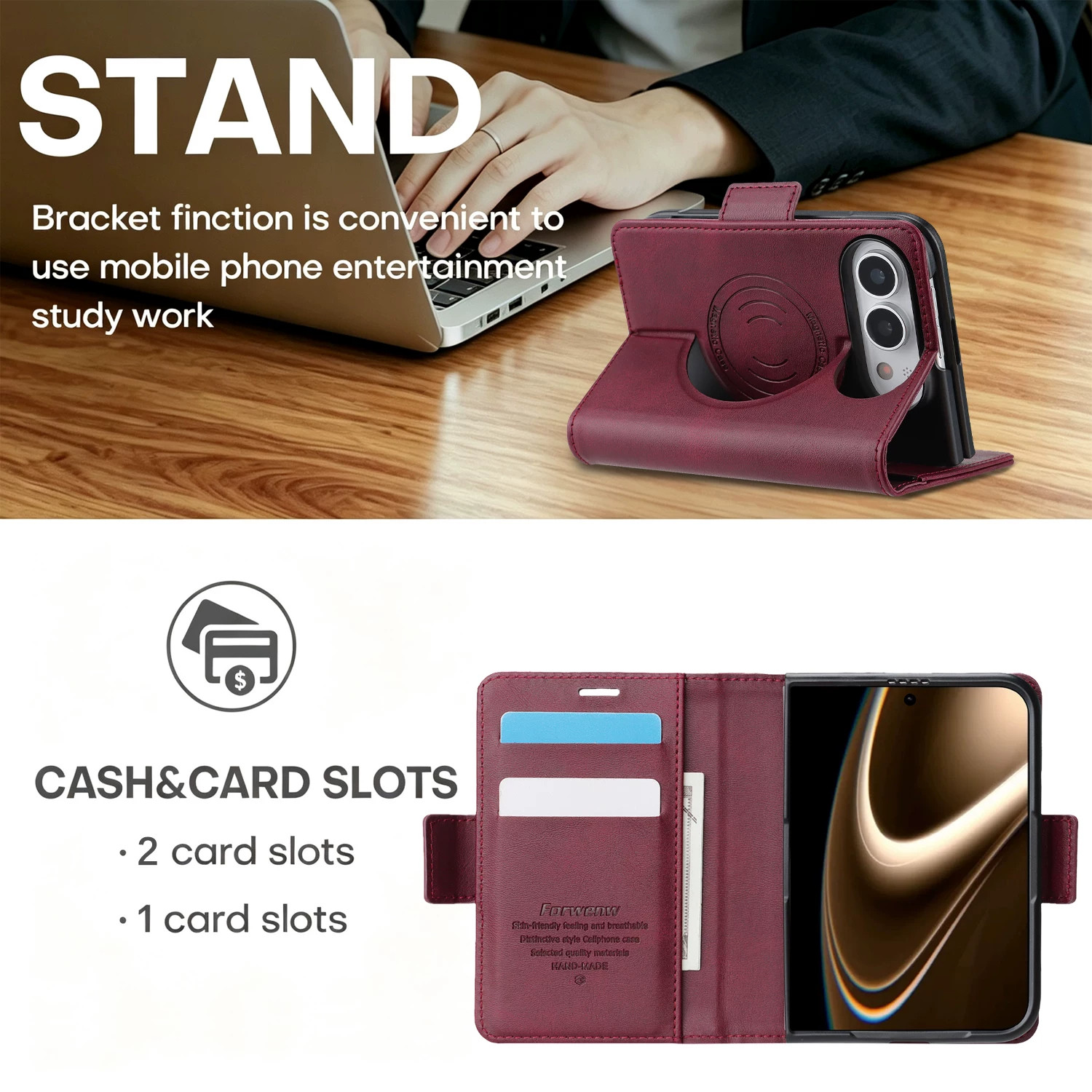 Business Leather Wallet Card S - огляд і ціна Leather Wallet Card Holder Phone Cover