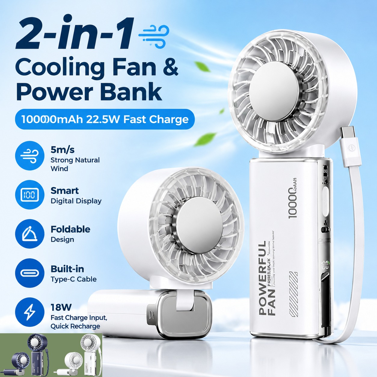 REMAX Handheld Fan Power Bank  - огляд і ціна Power Banks