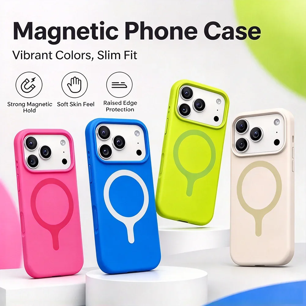 HANNUO Magnetic Liquid Silicon - огляд і ціна Liquid Silicone Magnetic Phone Case